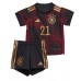 Billige Tyskland Ilkay Gundogan #21 Bortetrøye Barn VM 2022 Kortermet (+ korte bukser)
